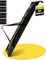 STYNGARD Skitasche Kinder mit Rolltop [bis 160 cm] - Kinder Skisack aus robustem Material mit hochwertigen Reisverschlüssen - Ski Bag Modell Andermatt (Schwarz-Gelb)