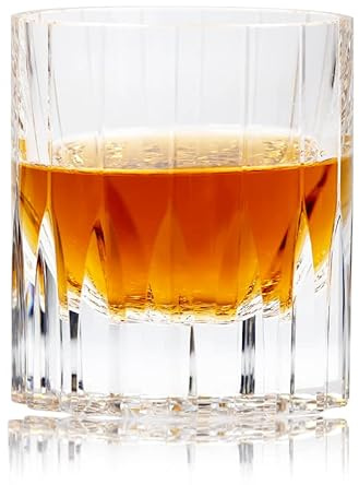 MMRTDJDR K9 Optischer Glasbecher Whiskyglas aus reinem Kristall Funkelndes handgeschnitztes Steinglas Whiskygläser handgeschnitzt Edo Kiriko