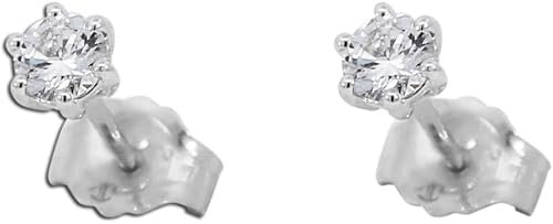 Ch.Abramowicz Solitär Ohrstecker 0.26ct F VSI Weißgold 585 14K Lab Grown Diamanten