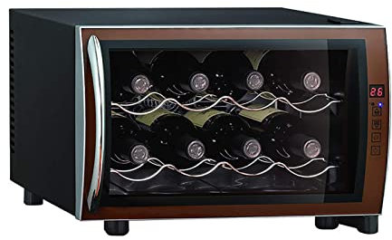 XNYXLPP Refrigerator Wine Cooler Refrigerator 8 Bottle Champagne Cooler Countertop Freestanding Wine Cellar Digital Control