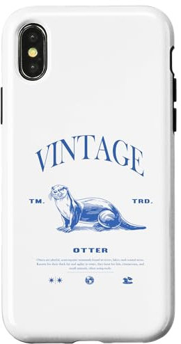 Hülle für iPhone X/XS Otter Vintage