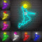 Personalisierte Name Basketball Playe Neon Zeichen, benutzerdefinierte LED Basketball Neon Licht für Wanddekoration, Sport Basketball Nachtlichter, Weihnachten Geburtstag Basketball Geschenk