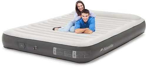 Naturehike Luftmatratze 2 Personen mit wiederaufladbarer elektrischer Luftpumpe 200×150×25cm Selbstaufblasbare Luftbett Premium-Gästebett Camping Heimgebrauch aufblasbare Matratze