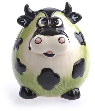 by-Bers Möchtegern-Sparschwein, Spardose Handarbeit aus Keramik als Erdbeere, Zebra, Tiger, Wassermelone, Marienkäfer, Maiskolben, Leopard, Karotte Hier: (Zebra) (Spar_Bulle)