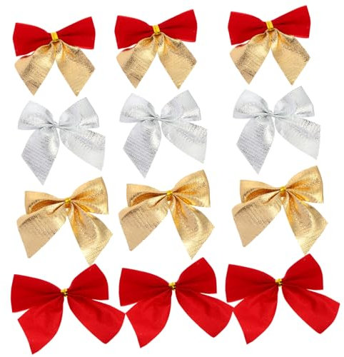 Zerodeko 60stücke Weihnachten Anhänger Kreative Bowknot Dekorative Schleifen Für Baumdeko Party Füllmaterial Selbstgemachte Hüte Kranz Ornamente