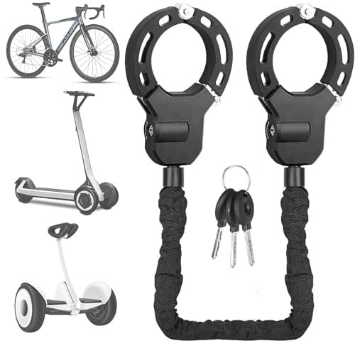 KOMABLEN Candado Patinete Electrico, Candado Bicicleta Antirrobo, Resistente Candado para Moto, Candado Esposas Bike Lock para Scooters, Bicicletas, Serrure à menottes pour scooter électrique