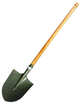 Schneeschieber Schneeschaufel Mit Holzgriff for Schneeräumen Von Einfahrten, Gehwegen Und Unkrautjäten Im Garten Schneeräumen(Pointed Head)