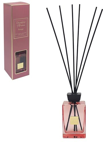Lesser & Pavey Desire Aroma Rouge Reed Diffuser 500ml | Air freshener, calming ambience, aromatherapy, thoughtful gift, stick diffuser, stress relief mind