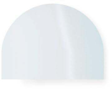 Kaminscheibe Ofenscheibe 245 x 160 x 4 mm (mit Rundung) - Passend Für Bruno Kaminofen Modelle - hitzebeständige Glaskeramikscheibe - Kamin Ofen Zubehör