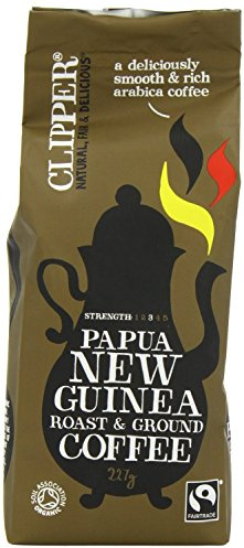 Clipper Org Papua New Guinea Coffee 227g x 12 (Pack of 12)
