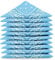Karl Loven Bandanas 5er Pack 100% Baumwolle Paisley Halstuch Kopf Hals Schal (5er Pack, Blauer himmel)