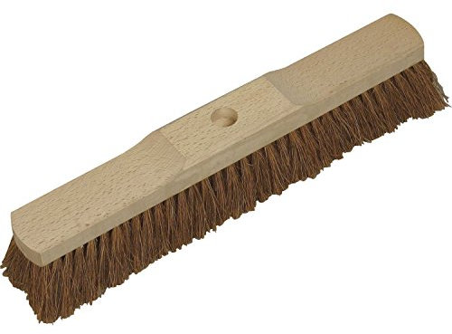 Saalbesen mit Kokos-Borsten und Holzkörper | mit Stielloch | 40 cm | ohne Stiel