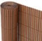 Ribelli® PVC Sichtschutzmatte Sichtschutzzaun Sichtschutz Zaun Balkon Windschutz (90 x 500 cm, Braun)