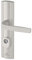 Bricard 9910171 Ensemble de Poignées Blindées sur Plaque EXPRESSION Béquille + Béquille pour Porte d’entrée (pour Cylindre Européen), coloris Argent