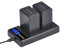 DuraPro 2Pcs 7.2V 3900mAh NP-FV100 Battery + LCD USB Charger for Sony NP-FV100 NP-FV70 Batteries; Sony DCR-SR15 SR21 SX15 SX21 SX44 SX45 SX63 SX65 SX83 SX85 HDR-CX105 CX110 CX115 CX130 CX150 CX155