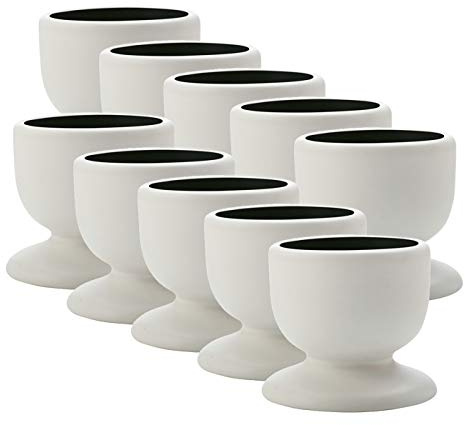 10er SET Maxwell & Williams TINT Eierbecher, Schwarz, Porzellan, AY0260