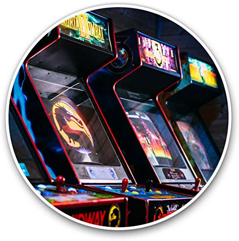 2 x 15cm Vinyl Stickers - Retro Arcade Machine Gaming Gamer Decals 16088