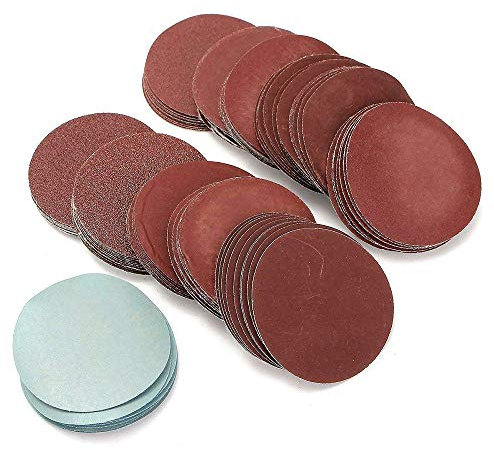 100 Pcs 3 75mm Sanding Discs Pad 80-3000 Grit Abrasive Sandpaper Hook and Loop Sandpaper Discs
