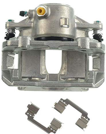 Frankberg Bremssattel Bremszange Vorne Rechts Aluminium mit Halter (Lochabstand Halterung 110mm) Kompatibel mit C-Klasse E-Klasse SLK Replace# 2044210481