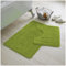 GC GAVENO CAVAILIA Badematte, wasserabsorbierend und schnell trocknend, mit Rutschfester Unterseite, maschinenwaschbar, 50 x 80 cm, 50 x 40 cm, Grün, 2 Stück