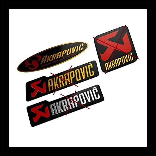 Teram Freizeitschild aus Aluminium, hohe Temperatur, Akrapovic, oval, für Schalldämpfer Auto Motorrad