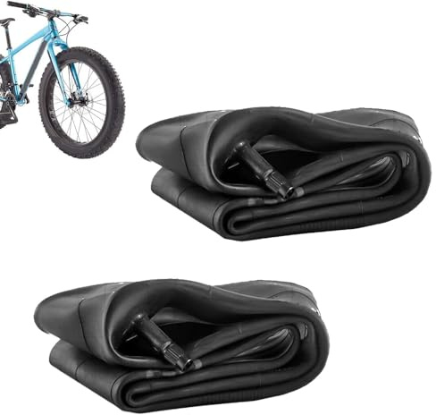 Ecovelò 2 Fahrradschläuche 26 x 4,0 (100-559) mit amerikanischem Schrader-Ventil für Fatbike- und MTB-Fahrradreifen