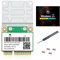 Tarjeta de red Wi-Fi 6E Mini PCI-E WiFi MPE-AXE3000H 2.4GHz 5GHz 6GHz 5400Mbps tarjeta inalámbrica BT5.2 802.11AX AC MU-MIMO medio mini PCIe Wi-Fi 6E adaptador OFDMA vPro para Windows 10 PC portátiles