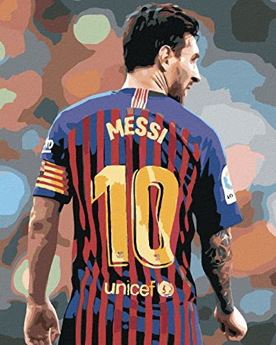 Malen nach Zahlen - MESSI 40x50 cm ohne Keilrahmen