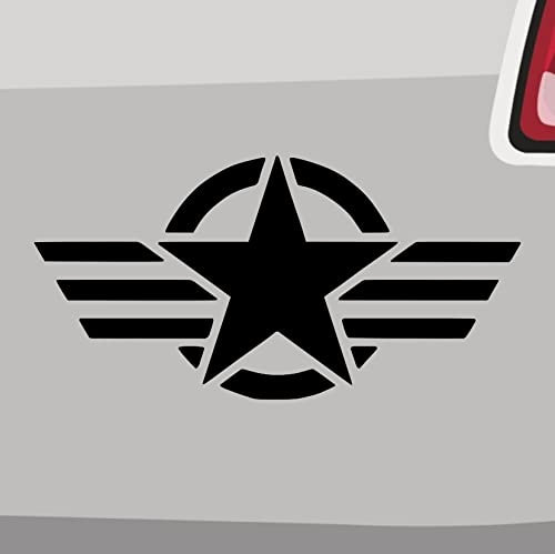 Star'n'Stripes Aufkleber -6 Größen 21 Farben- USA Military Air Force Stern Armee