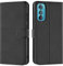 Verco custodia per Motorola Edge 30, Case per Motorola Edge 30 Cover PU Pelle Portafoglio Protettiva, Nero
