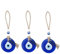 Türkisches blaues Auge Evil Eye Amulett Wandbehang 7 cm 3 Stück Evil Eye Ornament Amulett Dekoration Home Decor Schutz Segen Charm Geschenk Glasperlen Home Anhänger Günstige Talisman (7 cm)