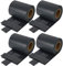 Ansobea 70 m x 19 cm - Bandes brise-vue en PVC pour double fil - 4 rouleaux de clôture - 60 clips de fixation - Bandes brise-vue - Clôture de jardin - Anthracite