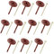 AERZETIX - C65192 - Lot de 10 Chevilles d'isolation 8x100 mm + 10 Clous à Frapper Ø5x100 mm - en Nylon - Brique matériaux Creux Plein maçonnerie Panneaux polystyrène Laine minérale travaux