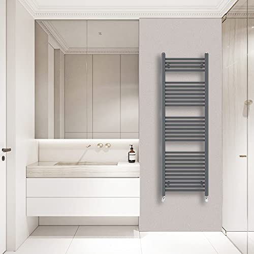 Warmehaus Scala scaletta scaletta scaletta per scaldasalviette diritta grigio antracite 1500x500mm riscaldamento centralizzato radiatori per bagno cucina
