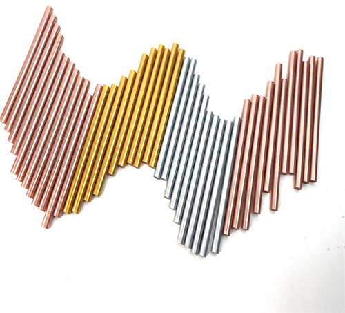 Klebepistolen-Sticks, Heißklebepistolen-Sticks, Klebepistolen-Sticks, Heißklebestift, Retro-Metallic-Farbe, Bronze, Roségold, Lack, Wachs, Siegel, Heimwerker-Werkzeuge, hochviskoser Klebstoff, 25 Stüc