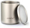 SPORTARC Tasse à eau portable de camping, tasse en titane, tasse à eau en titane à double paroi, tasse à café, thé avec couvercle, pour la maison, le camping, 220 ml, sans poignées
