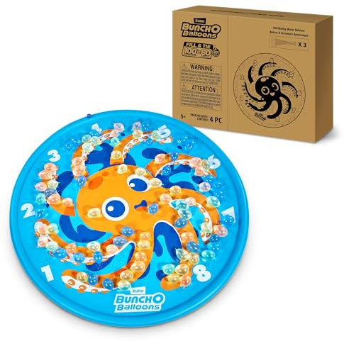 Original Bunch O Balloons Octopus Splash Pad with 100+ Rapid-Filling Self Sealing Water Balloons by ZURU