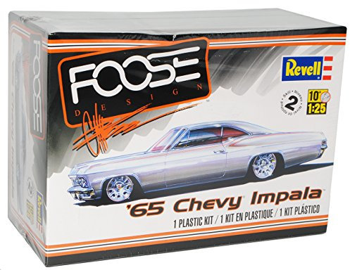 Chevrolet Impala Coupe 1965 85-4190 Bausatz Kit 1/25 1/24 Revell Monogram Modell Auto mit individiuellem Wunschkennzeichen