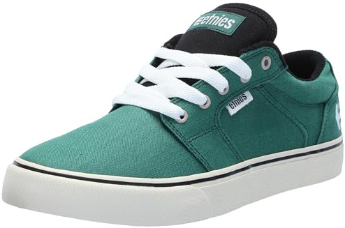 Etnies Men's Barge LS Skate Shoe, Green/Black/White, 9.5 UK