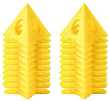20 Pièces Pyramides de Calage Support de Pyramide de Peintre pour Porte - Cône Jaune - pour Projets pour Travail du Bois,Outil de Peinture Cône Jaune Armoire en Toile Porte de Levage Support