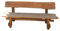 Générique Banc de Jardin en pin Massif teinté et Artisanal 3 à 4 Places 180 x 31 x H 46cm