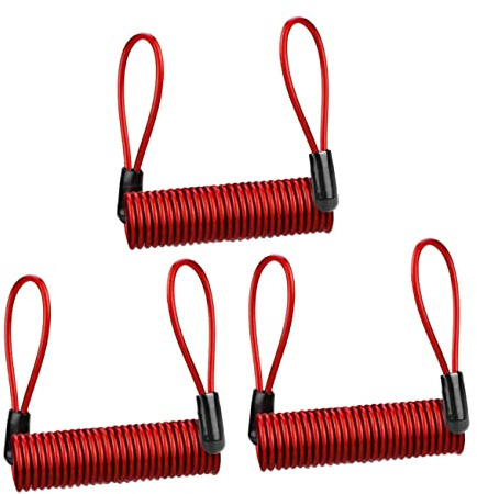 Toddmomy 3pcs Alarm Disc Lock Cable Steel Cable Security Lock for Bike and Oxford Disc Wire