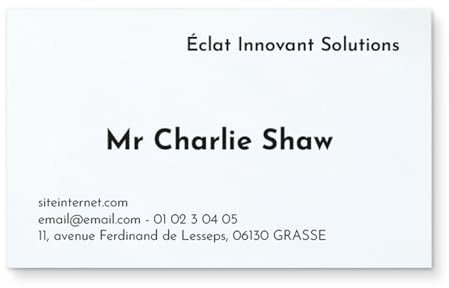 50 à 5000 Cartes de visite personnalisées classiques - UTTSCHEID (9)