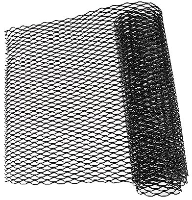 JECOMPRIS 1rouleau De Voiture Maille Noire Pour Pare-choc Facile à Installer Design Attrayant Pour Protéger Le Radiateur
