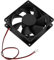 Be In Your Mind 1 Pièce Ventilateur de Refroidissement sans Balais 80mm x 80mm x 25mm DC 24V 0,15A Double Roulement à Billes 2 Broches Plastique 8025 7 Pales Noir