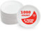 Ask Packaging 1000 Paper Plates 9 inch - 23 cm White Paper Disposable Plates Bulk – 100% Natural & Biodegradable - Perfect for Daily Use, Birthday, Picnic, Party, Christmas