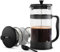 KICHLY 350ml Cafetiere 2 Cup French Press Coffee Maker, Coffee Press and Tea Maker with Triple Filters, Heat Resistant Borosilicate Glass Caffettiere with Steel Plunger (0.35Ltr, Black, Pack of 12)