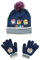 Paw Patrol Baby Jungen Beanie Mütze und Handschuhe Set Warme Kinder Wintermütze Chase Marshall Rubble Mütze Set für Kinder Gr. 52 54 (Blau, 54)