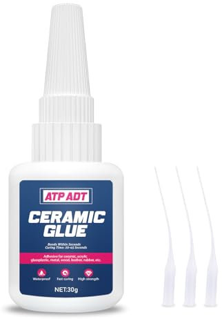 30g Ceramic Glue - Instant Strong Adhesive for Porcelain, Pottery, Glass, Metal, Plastic, Rubber & DIY Craft Repair. Perfect for Your Home & Workshop!