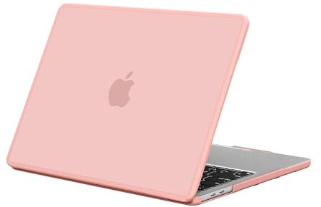 BlueSwan Hülle Kompatibel mit M1 MacBook Air 13 Zoll A2337 A2179 A1932 mit Retina Display, Freisetzung 2021-2018, Kratzfestes Case mit Schlagfestem und Bruchfestem TPU-Rahmen Schutzhülle - Matt Rosa